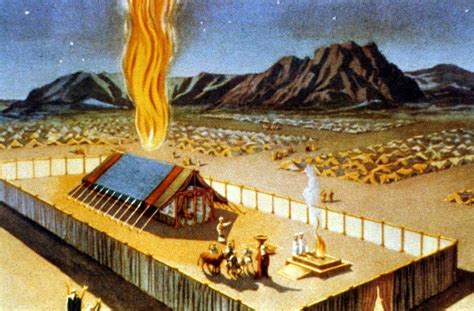 The Tabernacle Painting Near Mount Sinai In The Desert Moses Beit