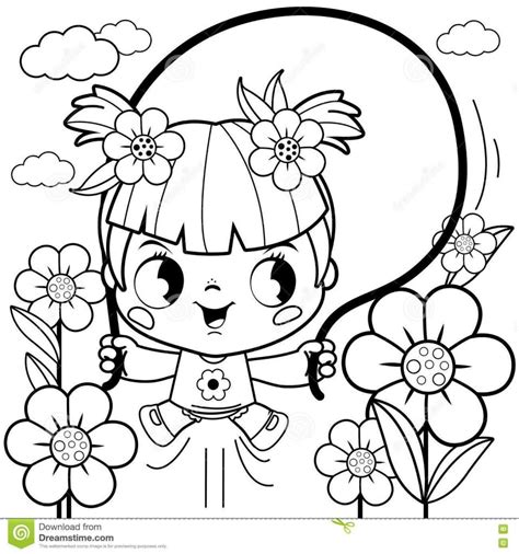 Flower Girl Coloring Pages At Free