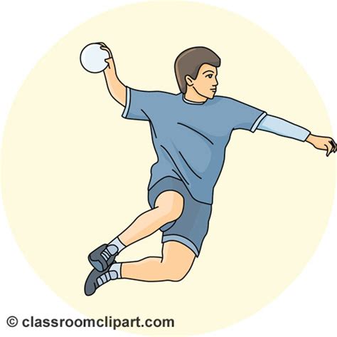 Handball Clipart Handballthrowball05 Classroom Clipart