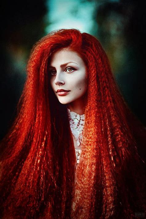 Vibrant Red Orange Crimped Hair Yummy Textures