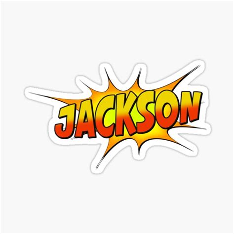 Jackson Sticker For Sale By Rogue Design Redbubble