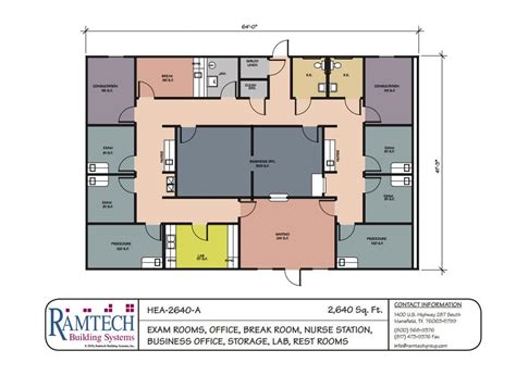 Medical Office Physician Office Floor Plans Ramtech Building Systems