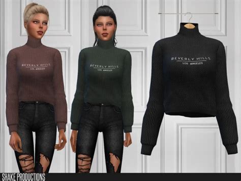 The Sims Resource 394 Sweater By Shakeproductions • Sims 4 Downloads
