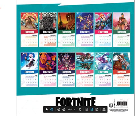 Fortnite Square 2022 Calendar Calendars Free Shipping Over £20