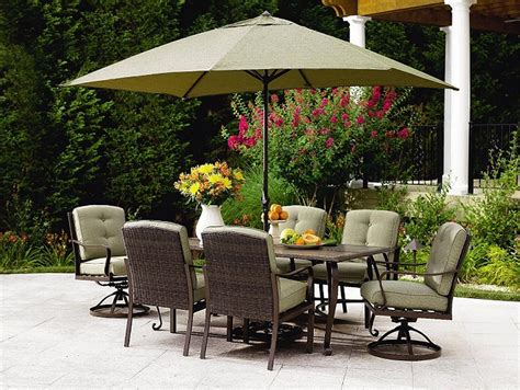 The wicker and plasticcombination look very fashionable and create a modern style for your patio. Dining Room Table Outdoor Sets Clearance 6 Chair Patio Set ...
