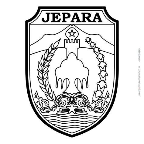 Logo Kabupaten Magetan Hitam Putih