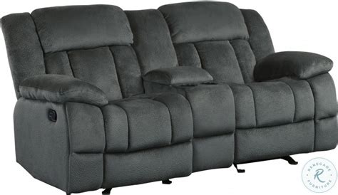 Laurelton Double Glider Reclining Loveseat With Center Console From