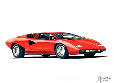 Disegno Originale Lamborghini Countach By Baes Gerald Catawiki