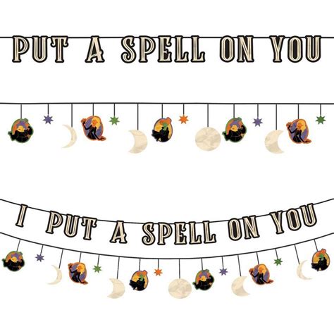 Hocus Pocus Letter Banner With Accent Banner 12ft Party City
