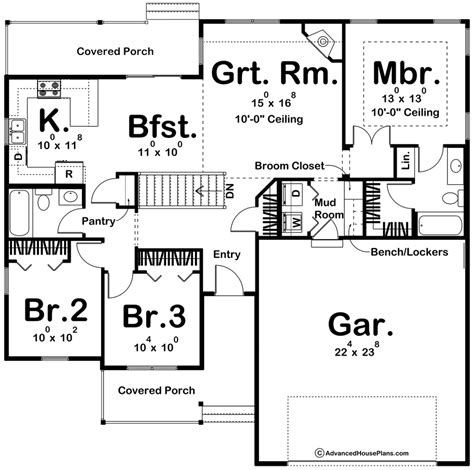Floor Plan For A 3 Bedroom House