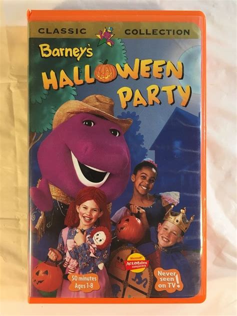 Barney Barneys Halloween Party Vhs 1998 For Sale Online Ebay