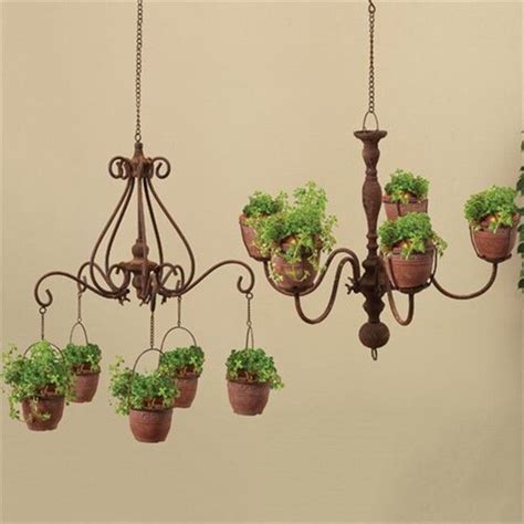 Hanging Chandelier Planter Recycling Ideas Hanging Plants Outdoor