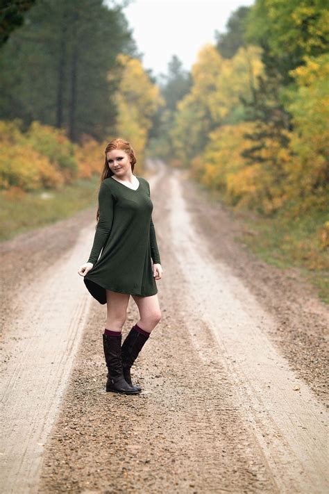 Free Picture Road Girl Redhead Forest