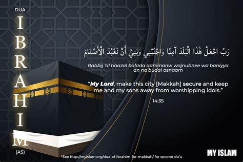 Dua Of Ibrahim As For Makkah My Islam