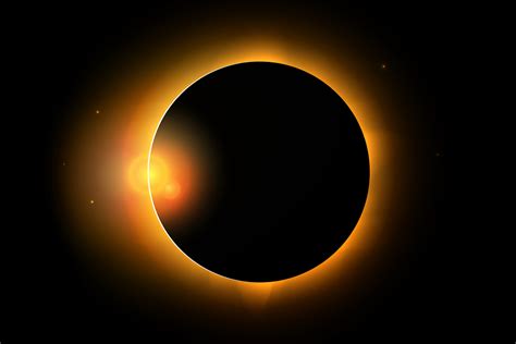 Full Solar Eclipse Phenomenon Illustration Awakening To The Fifth