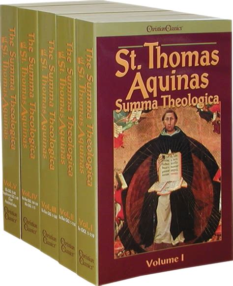 St Thomas Aquinas Summa Theologica 5 Volume Set Aquinas Saint Thomas 9780870610691 Amazon