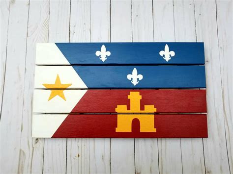 Acadiana Flag Painting Pallet Lafayette Strong Cajun
