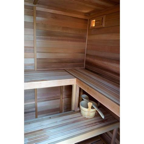 5x7 Outdoor Sauna Kit Heater Accessories Porch Roof Outdoor