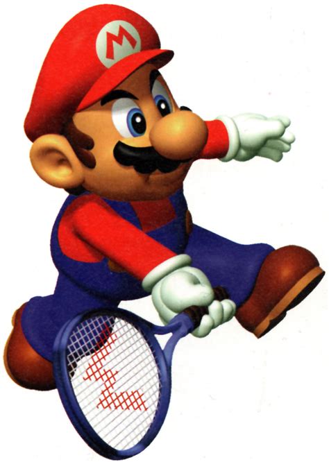 Filemario Tennis 64 Mario W Racketpng Super Mario Wiki The Mario