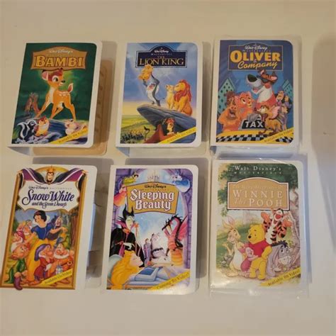 Mcdonalds Walt Disney Masterpiece Collection Happy Meal Vhs Toys Lot Of 6 1699 Picclick