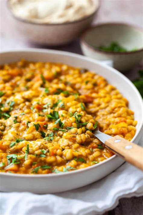 Pearl Barley And Pumpkin Risotto Vibrant Plate