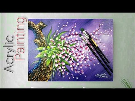 Cara melukis bunga yang cantik, unik, dan menarik adalah video tutorial yang memaparkan cara mudah. Cara Mudah Melukis Bunga dan Tekstur Pohon | Acrylic Color ...