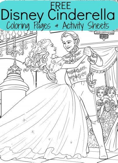 Free Disneys Cinderella Coloring Sheets And Activities For Kids