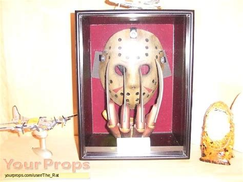 Freddy Vs Jason Freddys Glove And Jasons Mask Replica Movie Prop