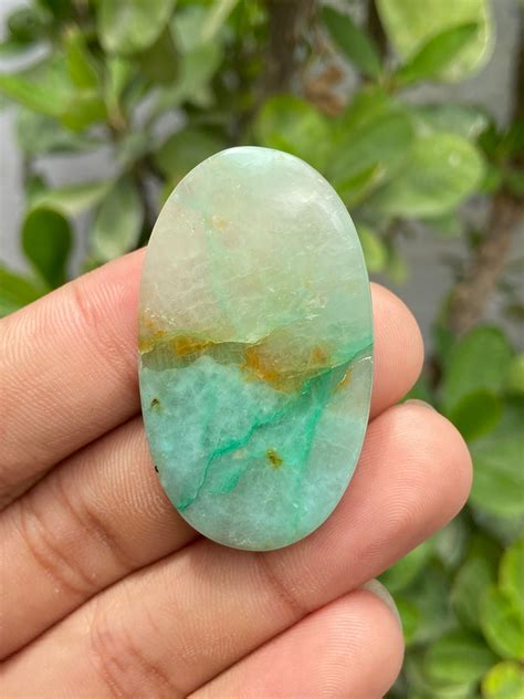 Extremely Rare And Beautiful Gem Silica In Quartz Cabochon Etsy