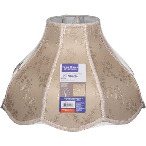 Better Homes And Gardens Jacquard Fabric Bell Lamp Shade Beige Walmart