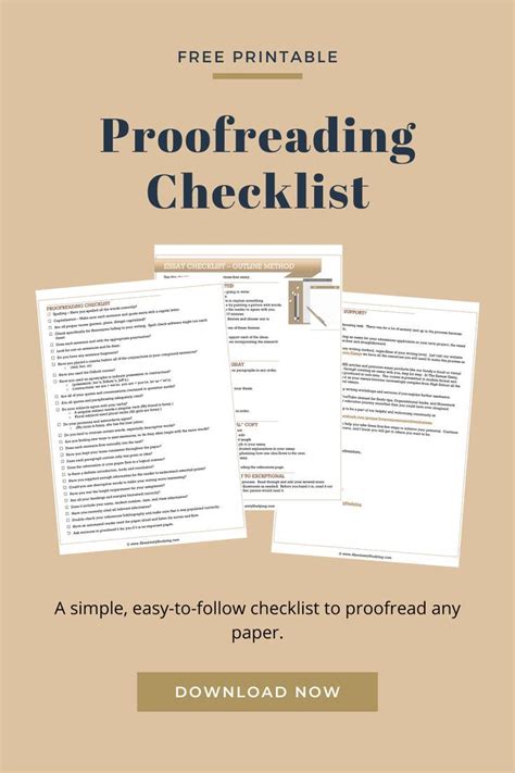 Free Proofreading Checklist Printable Pdf A Simple Easy To Follow