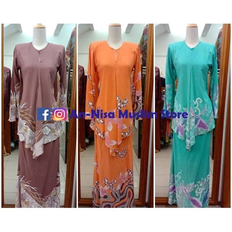 Baju Kurung Noura Batik Terengganu Shopee Malaysia