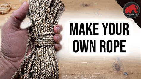 How To Make Your Own Rope Cordage Youtube