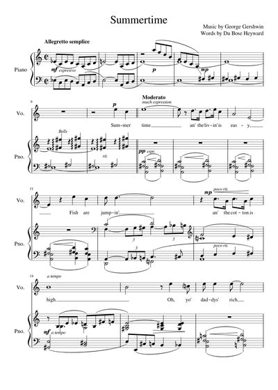 George Gershwin Sheet Music Free Download In Pdf Or Midi On