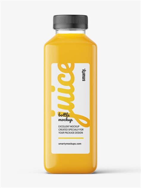 Orange Juice Bottle Mockup Smarty Mockups