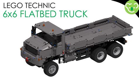 6x6 Flatbed Truck Lego Technic Moc Powered By Buwizz Youtube