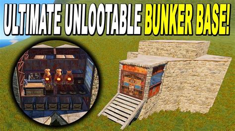 The Ultimate Unlootable Bunker Base Sologroup Rust Base Design