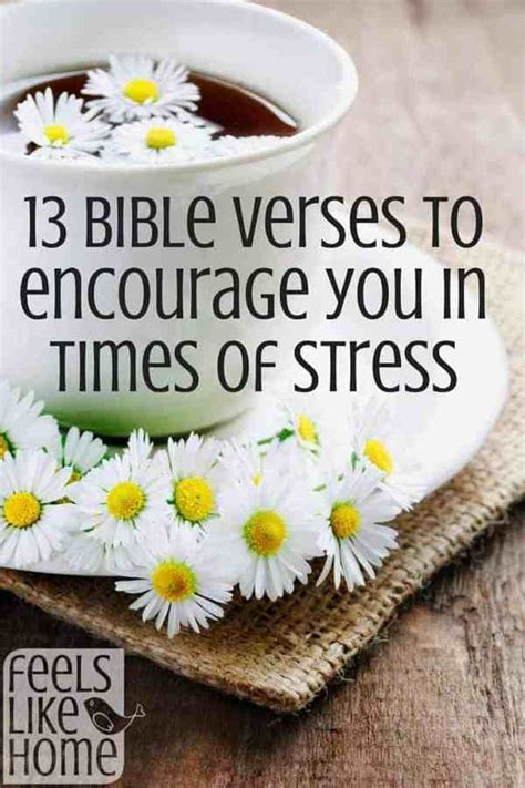 13 Bible Verses To Encourage You In Times Of Stress Feels Like Home