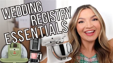 What To Add To Your Wedding Registry Essentials And Must Haves Youtube