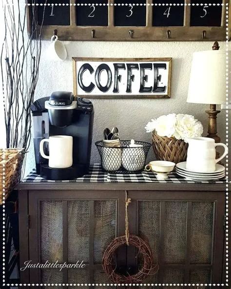 30 Best Home Coffee Bar Ideas For All Coffee Lovers