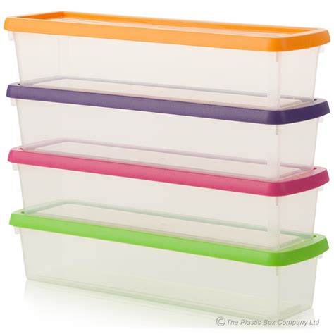 Long Plastic Containers Homz 3421clrddc02 Large 41 Quart Clear
