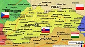 Slowakei von Eutin - Landkarte für die Slowakei