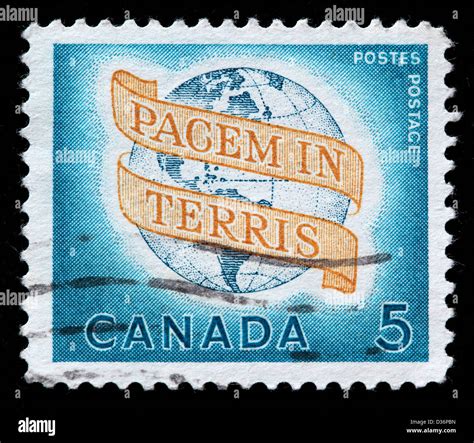 Peace On Earth Postage Stamp Canada 1964 Stock Photo Alamy