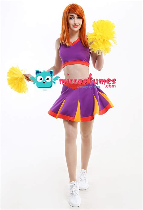 Kim Possible Style Cheerleader Kim Ann Possible Sportswear Cheerleading Uniform Top And Skirt