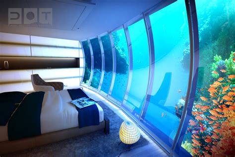stunning underwater hotel  water discus