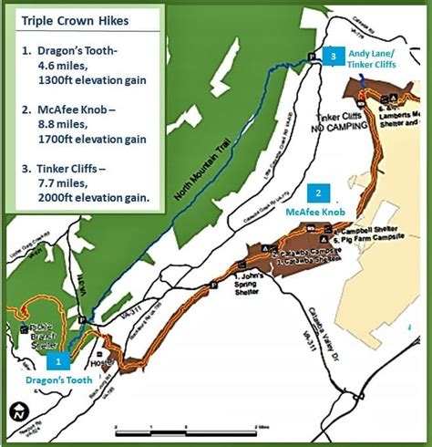 Hike Virginias Triple Crown An Appalachian Trail Section