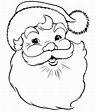 Santa Claus - Colouring In Stencil | Santa coloring pages, Free ...