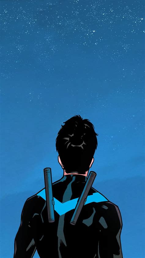 a man standing in front of a blue sky with stars on his back holding a bat
