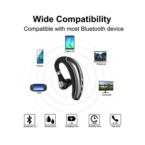 Bluetooth Headset Comexion V50 Bluetooth Earpiece With Mic And Mute