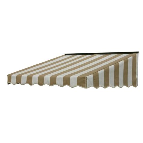 Nuimage Awnings 2700 46 In Wide X 41 In Projection Beigewhite 5760